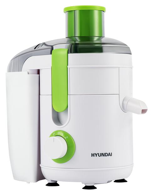Соковыжималка центробежная Hyundai HY-JE1615 500Вт рез.сок.:400мл. черный/зеленый фото 1