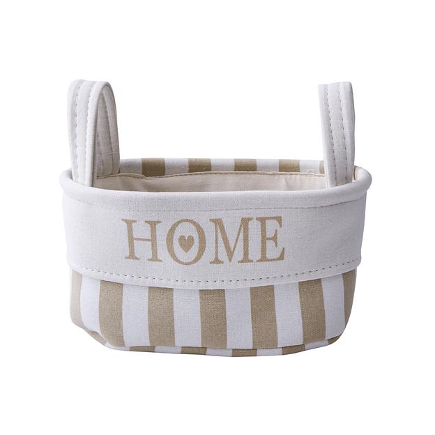 Корзина тканевая для хранения "Home", Д280 Ш180 В140, бежевый фото 1
