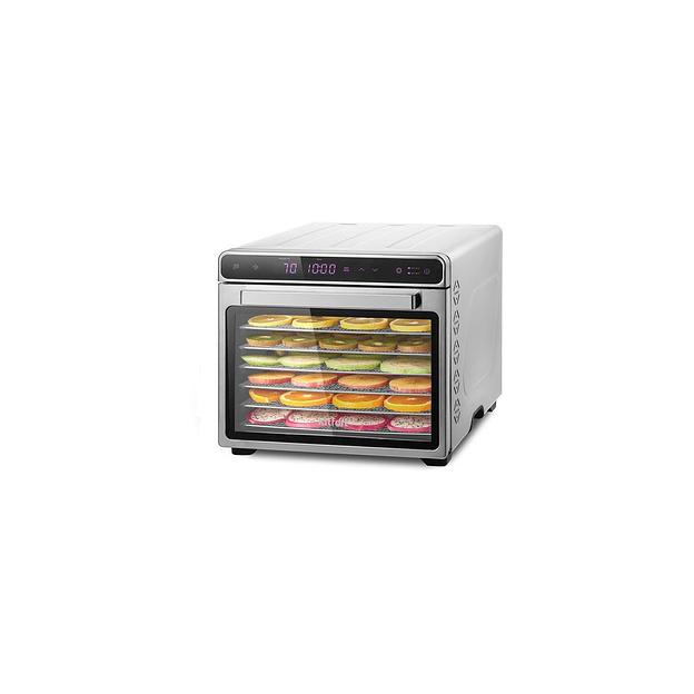 Сушилка для овощей и фруктов KitFort КТ-1925, нержавеющая сталь, 21шт фото 1