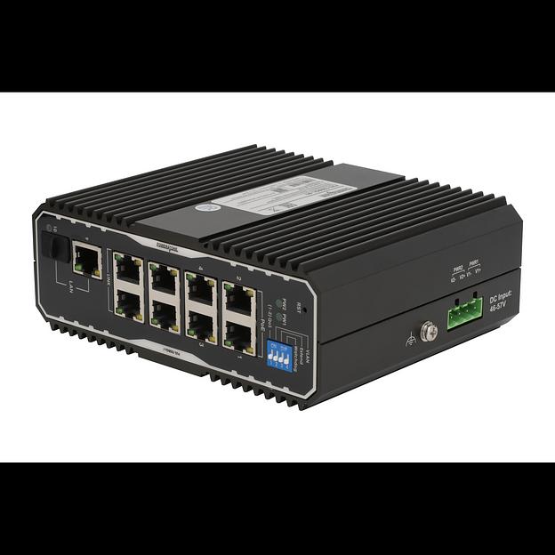 Неуправляемый промышленный 8 портовый PoE коммутатор POWERTONE PUS-TS08GL-i фото 3