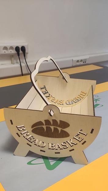 Кухонная корзинка из дерева Твоё время фото 2