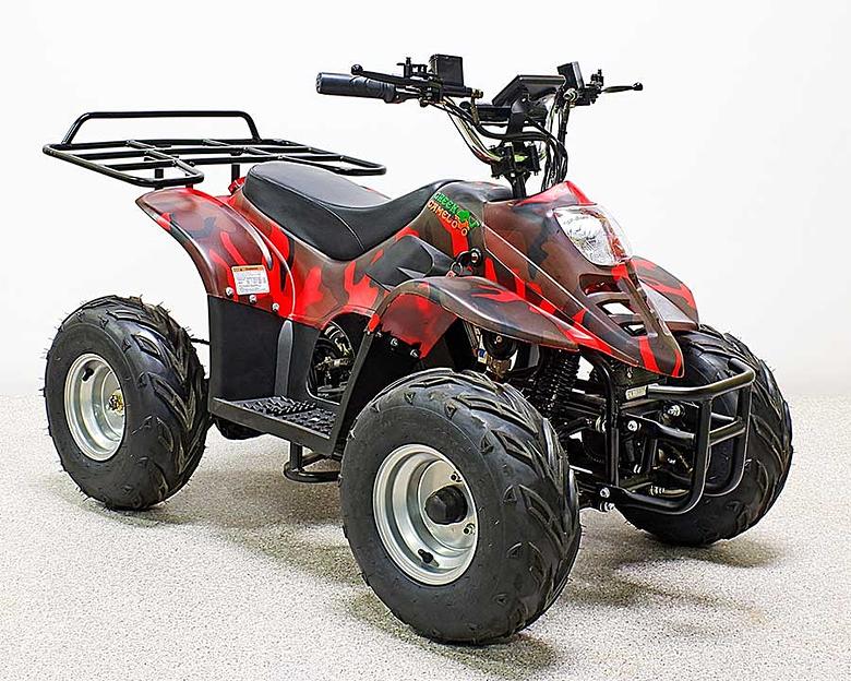 Квадроцикл GreenCamel Гоби K70 (36V 800W R7 Дифф) быстросъём, армейский красный фото 10