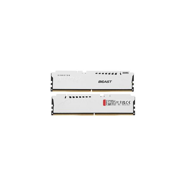 Оперативная память Kingston Fury Beast Expo KF556C36BWEK2-64 DDR5 - 2x 32ГБ 5600МГц, DIMM, White, Ret фото 1