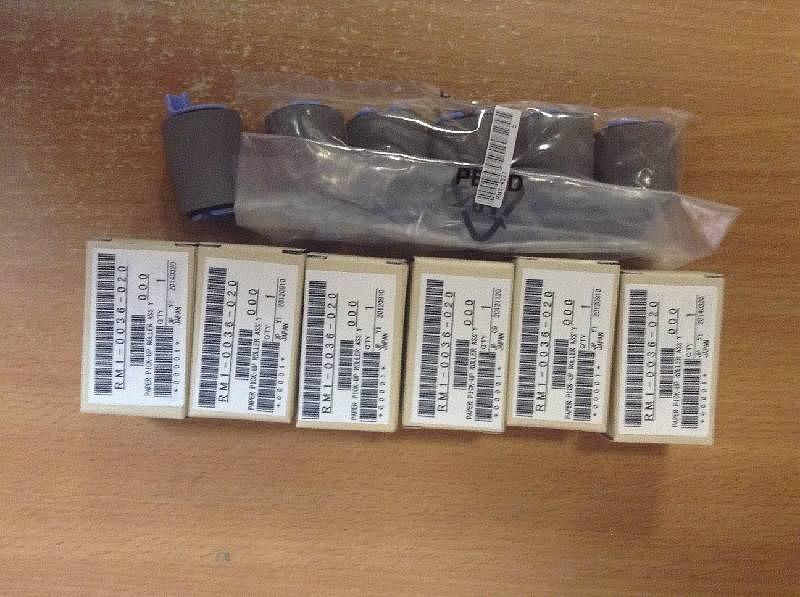 Комплект роликов (для лотков 2,3,4,5,6) HP LJ M601/M602/M603 (6шт RM1-0036 + 12шт RM1-0037) (CE988-67919/CE988-67904) фото 1