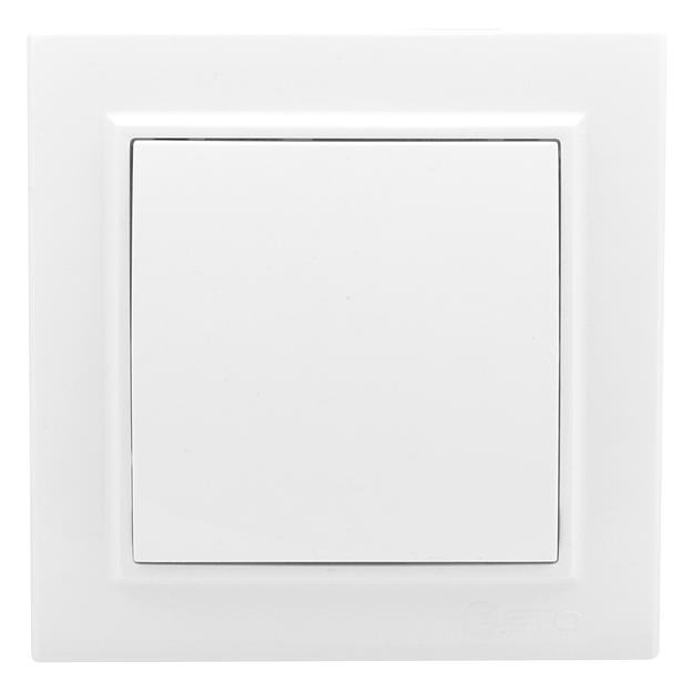 EKF ERV10-021-10 Минск Выключатель 1-клавишный СП,10А, белый EKF Basic фото 1