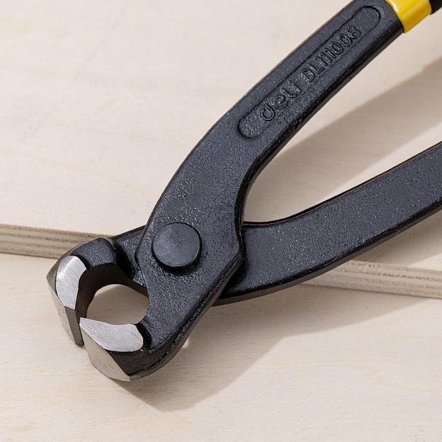 Клещи монтажные вязальные Deli DL111008 200мм, высокоуглеродистая сталь, прорезиненные рукоятки фото 6