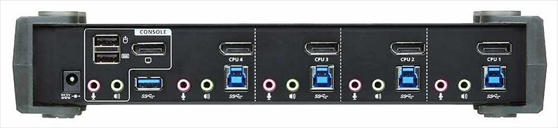 Квм переключатель ATEN 4P USB 4K DP/F. Audio KVMP/USB3.0 Switch (CS1924-AT-G) фото 3