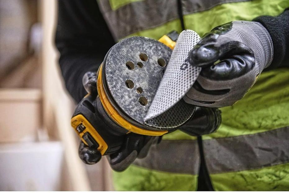 Эксцентриковая шлифмашина DeWalt DCW210N D125мм аккум. фото 4