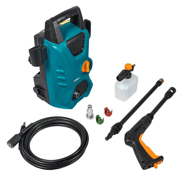 Bort BHR-1700-PRO Мойка высокого давления [93416305] { 1600 Вт, максимальное давление 120 бар, рабочее давление 90 бар, 7 л/мин, 4 кг, набор акссесуаров 7 шт } фото 1
