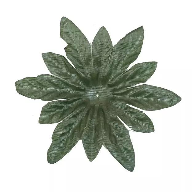 Лист не собран 12-конечн. рельеф тёмный LV-012 18см (765 шт/кг) фото 2