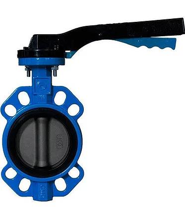 Затворы поворотные дисковые межфланцевые ручные «бабочка» Ду 40 мм (Ру16) фото 1