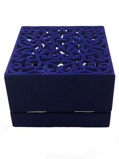 Футляр ажурный под часы и браслет (синий) ОПТ фото 2