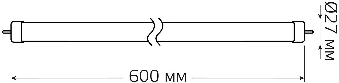 Лампа светодиодная Gauss Elementary 93022 12Вт цок.:G13 трубка 180B 4000K св.свеч.бел.нейт. (упак.:1шт) фото 6