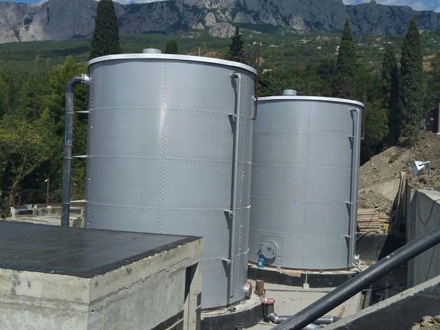 Вертикальные резервуары сборные стальные фото 3