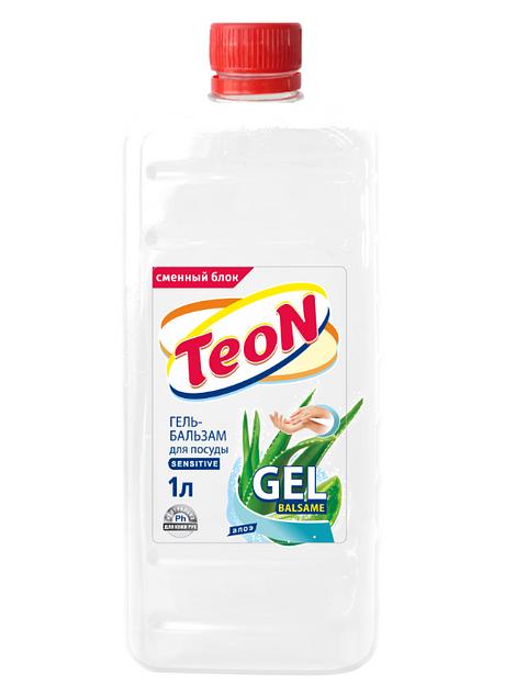 Гель-бальзам для посуды TEON Алоэ 1000 мл, сменный блок ОПТ фото 1