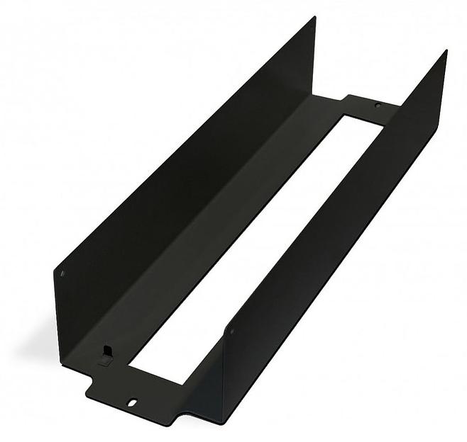 Рейка-DIN Hyperline BPB19-PS-3U-RAL9005 1U черный (упак.:1шт) фото 4