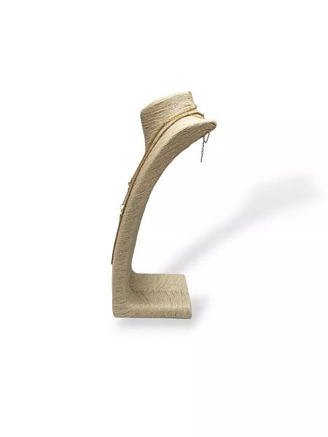 Бюст из соломы для украшений, большой 17x24x38 см, бежевый ОПТ фото 3