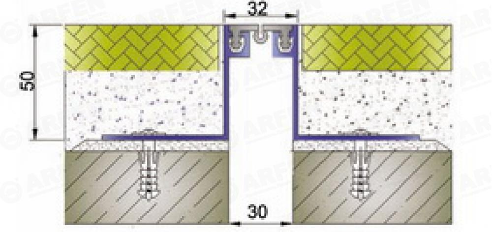 Деформационный шов Arfen «AR 103-030» ОПТ фото 2
