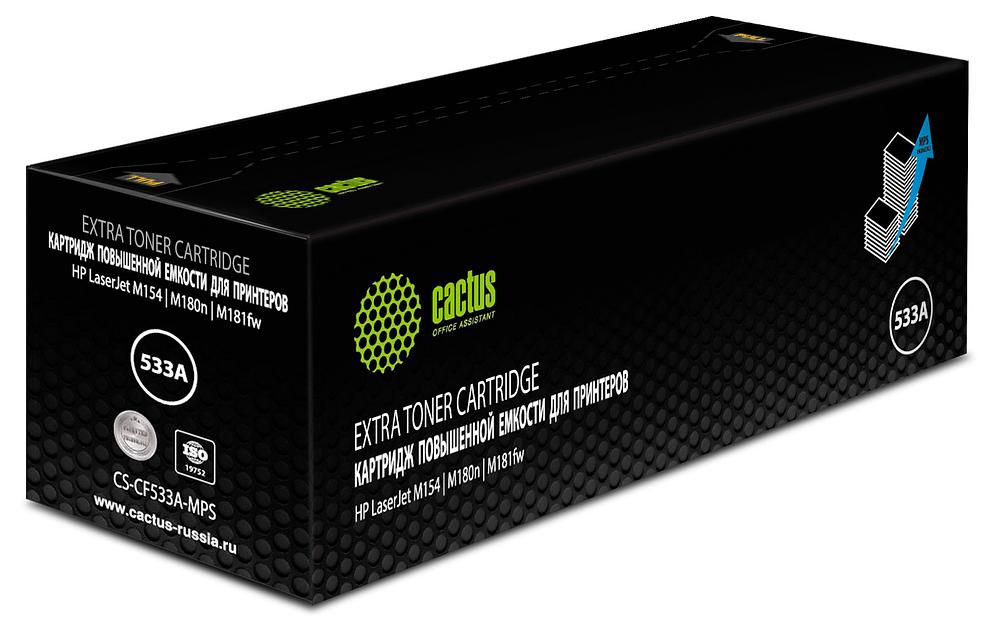 Картридж лазерный Cactus CS-CF533A-MPS CF533X пурпурный (2700стр.) для HP LaserJet M154/M180n/M181fw фото 1