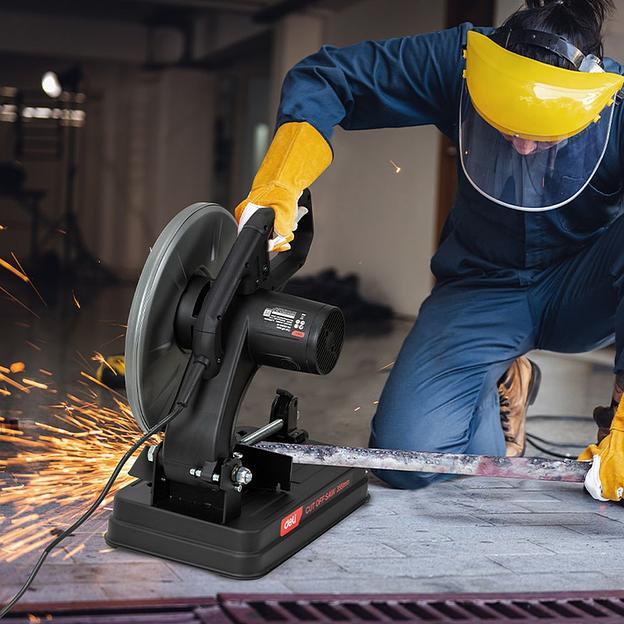 Пила монтажная Deli Отрезная монтажная пила Deli DE-XQ355-1E (2350Вт, 3800об/мин, диаметр диска 355мм) фото 8