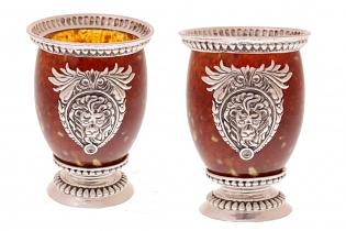 Стакан «Лев» из янтаря фото 1