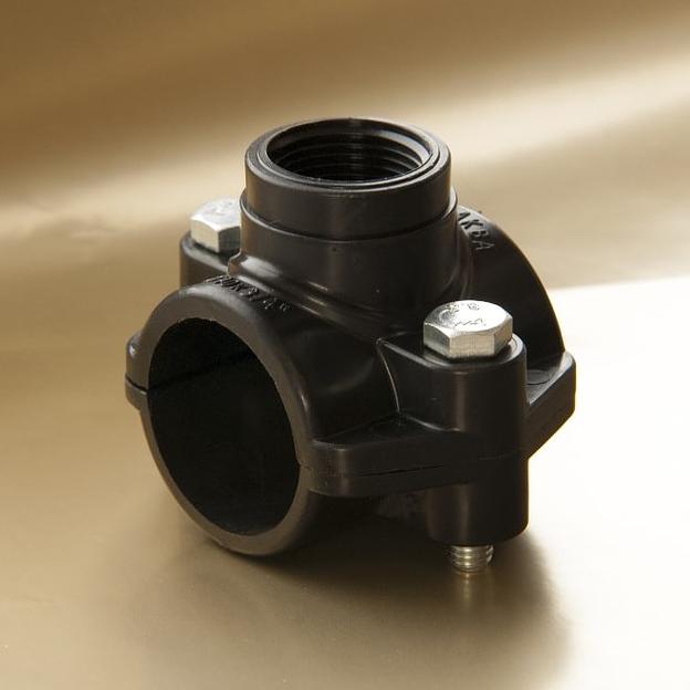 Седелка ПЭ 32 - 1/2' (крепление-болт) фото 2