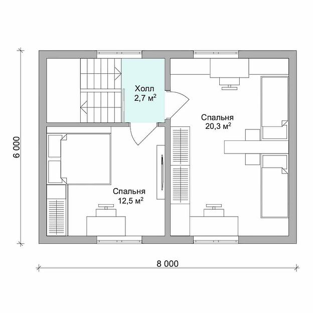 Проект дома «Шведский 2» базовая фото 3
