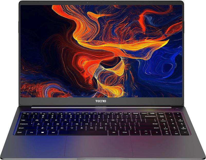 Ноутбук Tecno MegaBook T1 Ryzen 5 5500U 16Gb SSD512Gb AMD Radeon 15.6" IPS FHD (1920x1080) noOS 64 grey WiFi BT Cam 6060mAh (T15DA-2EG0) фото 1