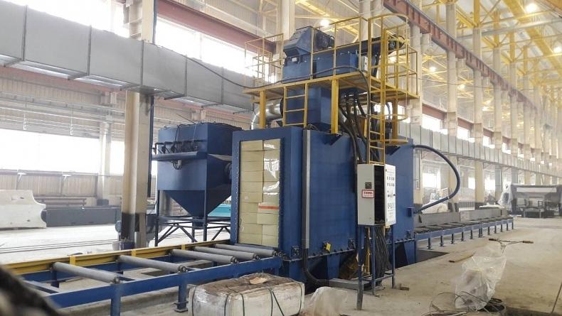 Проходная дробеметная установка вертикального типа для балки фото 5