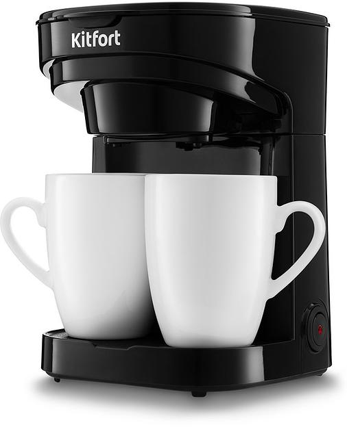 Кофеварка капельная Kitfort KT-764 450Вт черный фото 1
