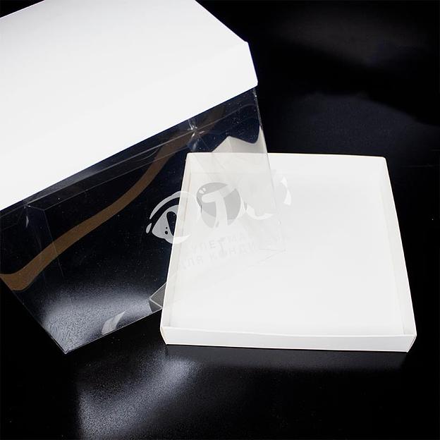 Упаковка для торта прозрачная 235х235х220 мм  фото 4