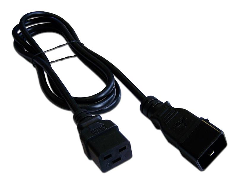 Кабель Lanmaster LAN-PP19/20-2.0-BK проводник.:3x1.5мм2 2м 220В 16А черный фото 2