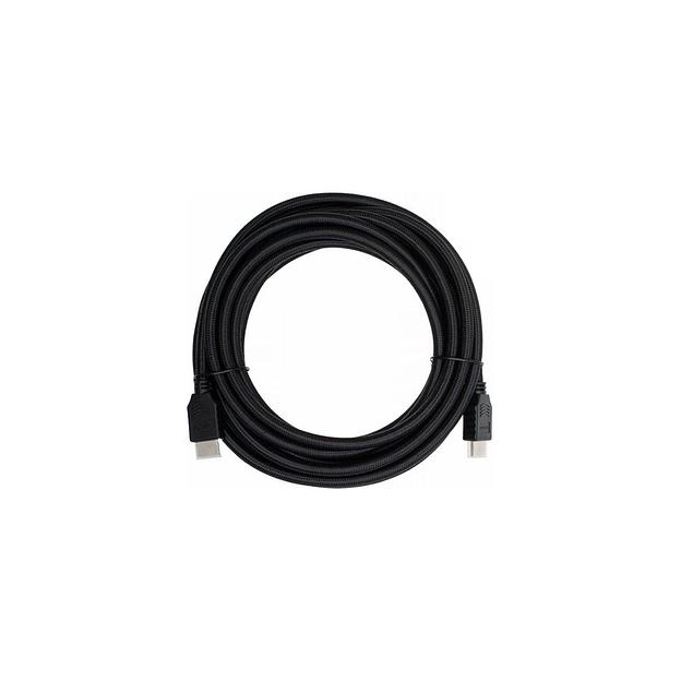 Кабель аудио-видео Cactus CS-HDMI.2-5, HDMI (m) - HDMI (m), ver 2.0, 5м, GOLD, черный фото 1