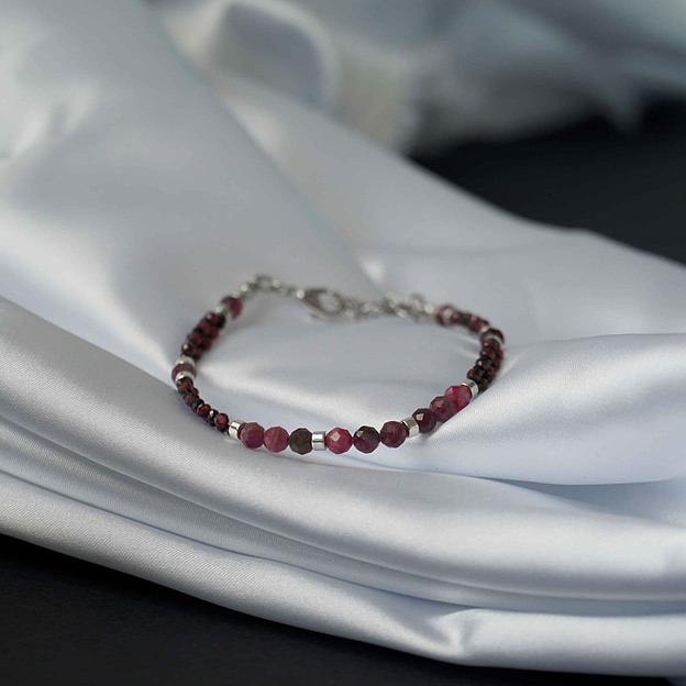 Браслет из граната, шпинели и турмалина «Пылкий огонь», опт фото 1