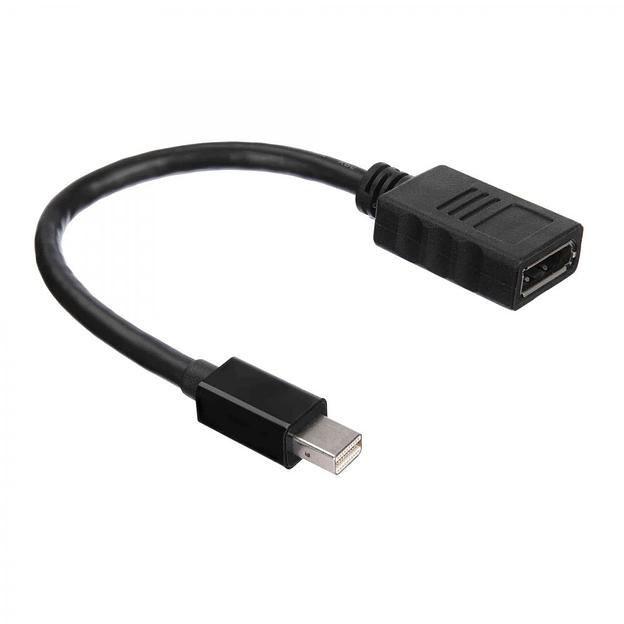 Кабель ACD Кабель-адаптер ACD-DAMDF-01B |ACD-DAMDF-01B| mDP-DP, Golden Plated, 20m/20f, Черный, 0.2м (742552) фото 1