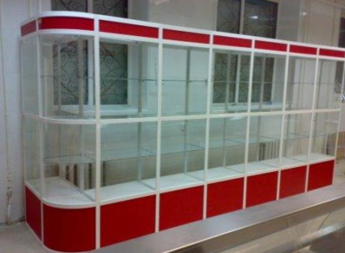 Витрины пристенные В-1/4 в линию 3 метра фото 3