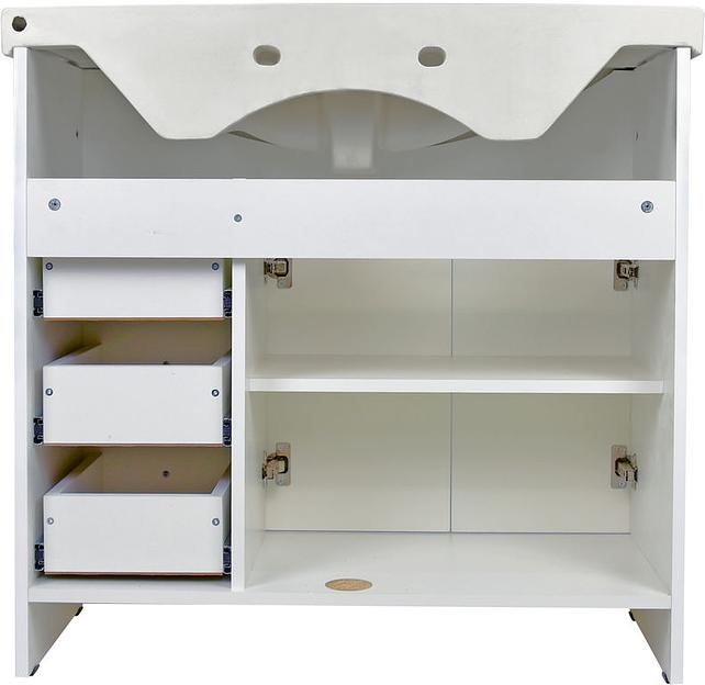 Тумба Соренто 85 DORATIZ 9912.334, белая, патина золото фото 5