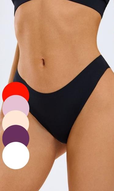 Трусы «Стринги» женские. Бесшовные, однотонные (р-р 46-48), Опт фото 1