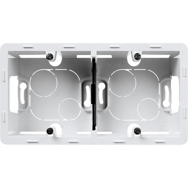 Legrand 673990 Коробка накладного монтажа - 2 поста - INSPIRIA - белый фото 1