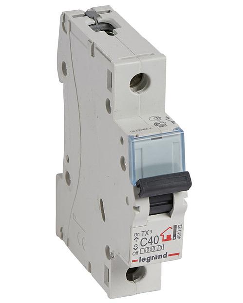 Автоматический выключатель Legrand 404032 TX3 C40A 1П 6000 фото 1