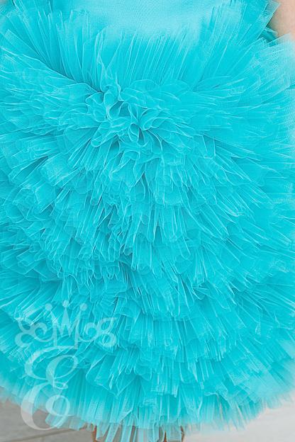 Платье  «Её малышество» для девочек с пышной юбкой, тифанни, 116 фото 3