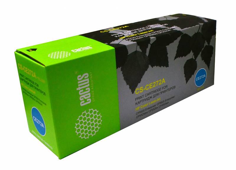 Картридж лазерный Cactus CS-CE272A CE272A желтый (15000стр.) для HP LJ Ent CP5525 фото 1
