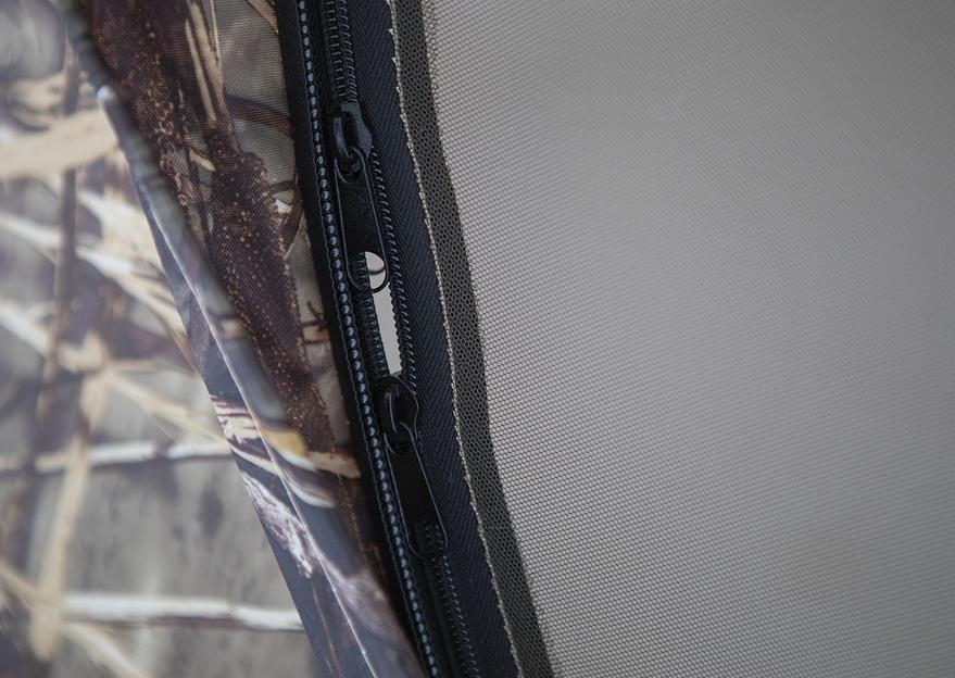 Палатка СТЭК куб 3 КМФ, выход под трубу, 220*220*205 см. фото 10