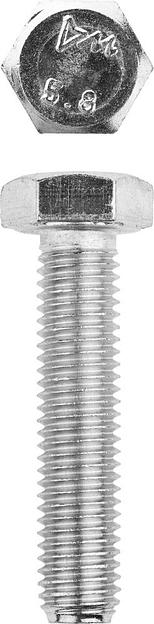 ЗУБР ГОСТ 7798-70, кл. пр. 5.8, M12 х 55 мм, цинк, 5 кг, болт (303080-12-055) фото 1