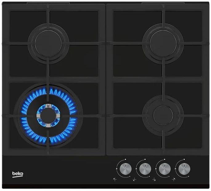 Газовая варочная поверхность Beko HILW64235S черный фото 2