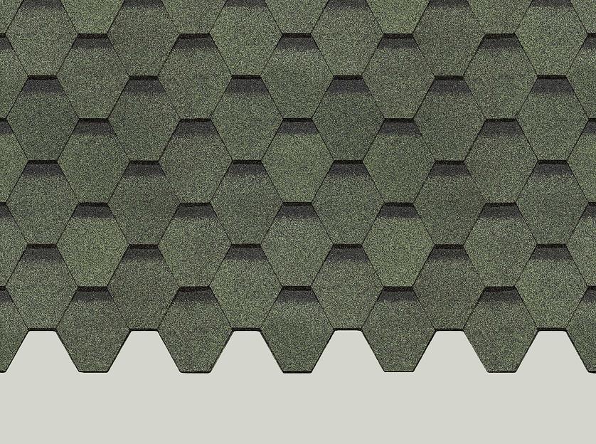 Гибкая черепица Döcke PIE Europa «Карат» зелёный опт фото 1