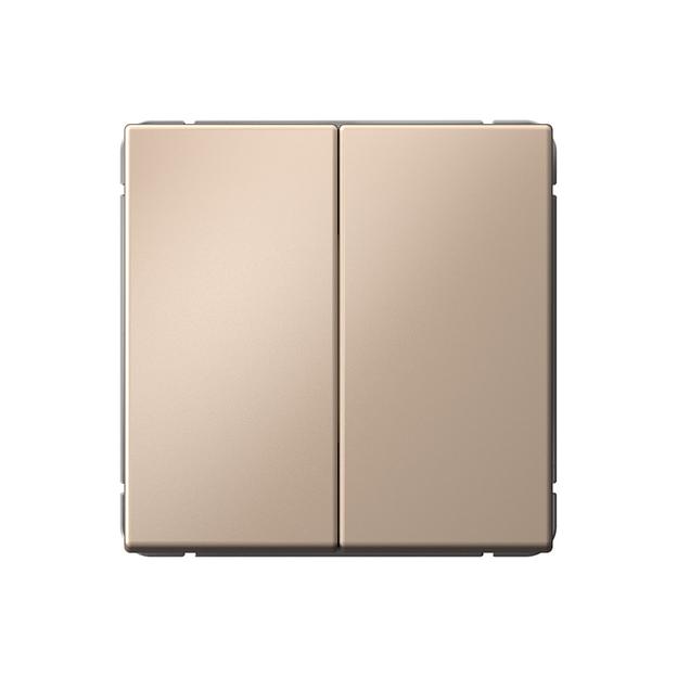 ARTGALLERY 2-клавишный ВЫКЛЮЧАТЕЛЬ, 10АХ, механизм, быстрозажимные клеммы, ПЕСОЧНЫЙ фото 1