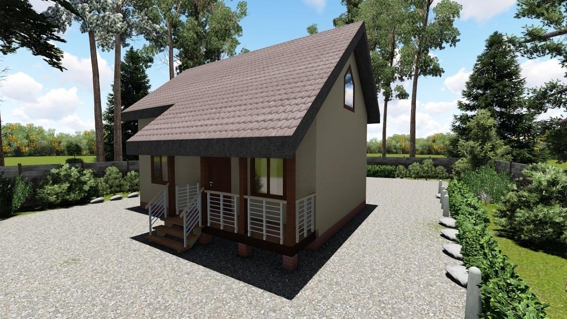 Проект дома из кирпича «Фарида» фото 1