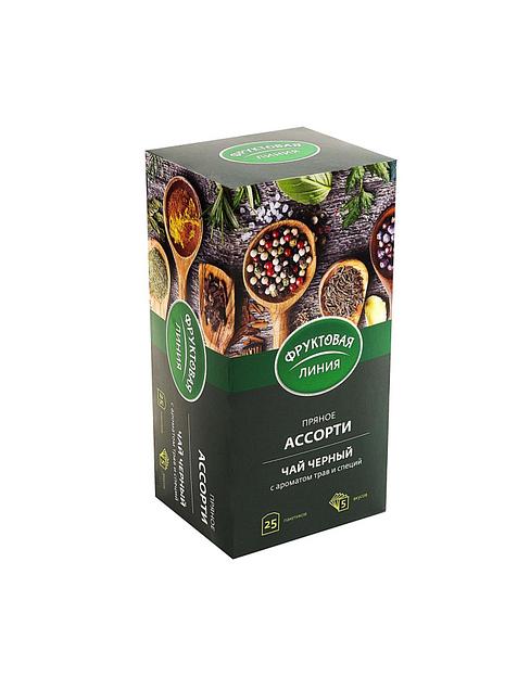 Чай чёрный ассорти пряное 25х1.5 г в конверте опт фото 1
