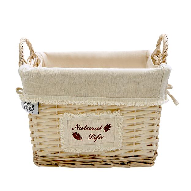 Корзина стеллажная высокая с ручками "Natural life", Д290 Ш200 В220 фото 1